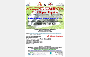 Challenge C.VERROLLES - 3D par Equipe - 15/09/2024